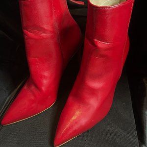 Red Steve Madden Bootie